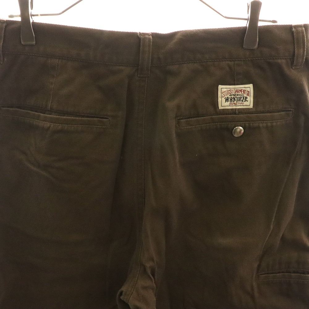 STUSSY(ステューシー) Twill Workgear Trouser Chino Work Pants ツイル トラウザー ワーク チノパンツ ブラウン 116625