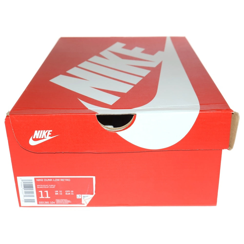NIKE(ナイキ) DUNK LOW RETRO Championship Court Purple ダンクロー チャンピオンシップ コートパプル ローカットスニーカー パープル US11/29cm DD1391-104