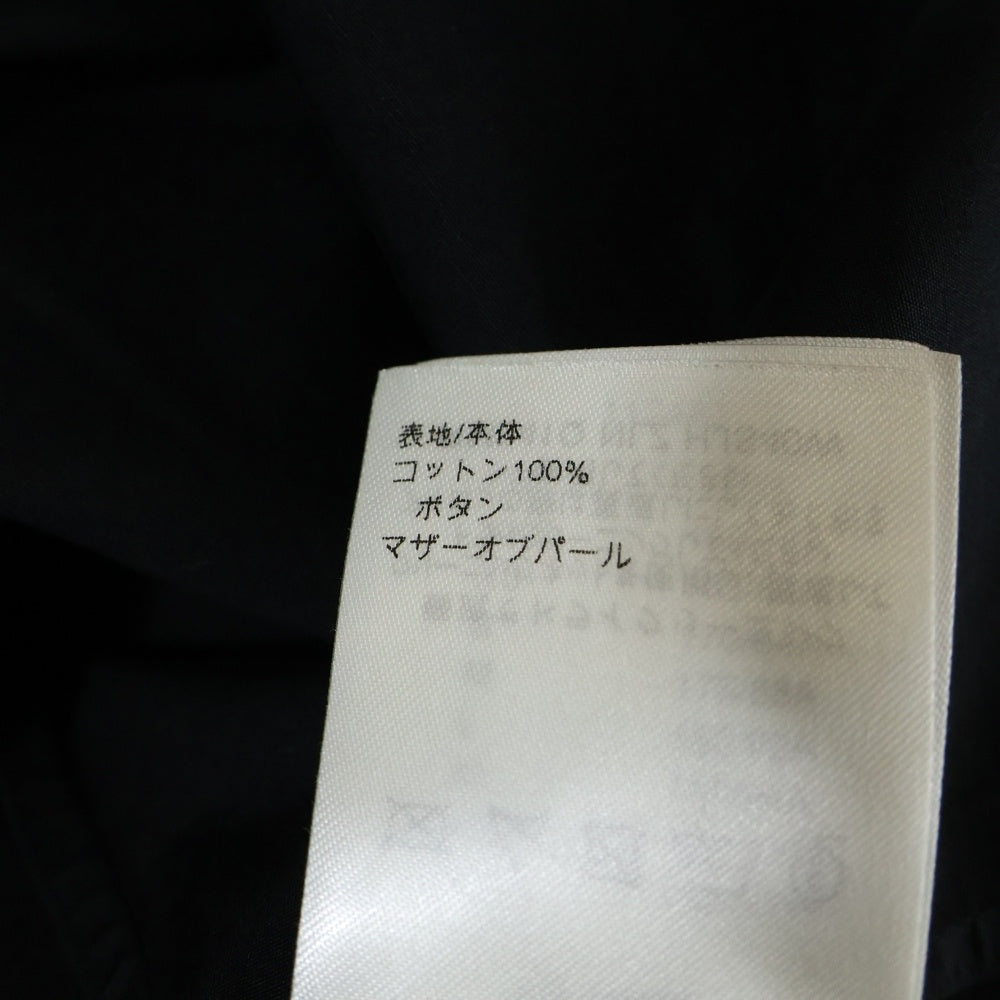 LOUIS VUITTON(ルイヴィトン) 22SS STAPLES DNA ヴァージル期 スクエアカラー 長袖シャツ ブラック RM241Q NLZ HJS40W