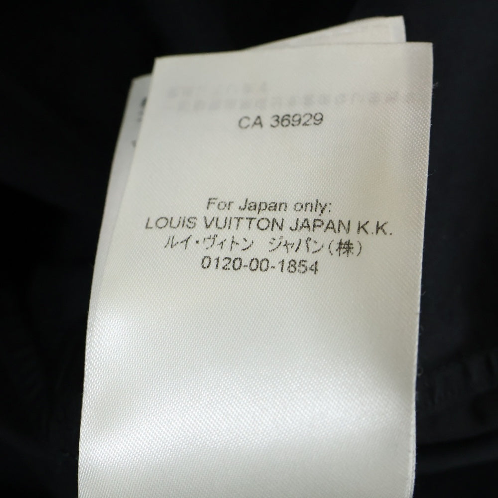 LOUIS VUITTON(ルイヴィトン) 22SS STAPLES DNA ヴァージル期 スクエアカラー 長袖シャツ ブラック RM241Q NLZ HJS40W