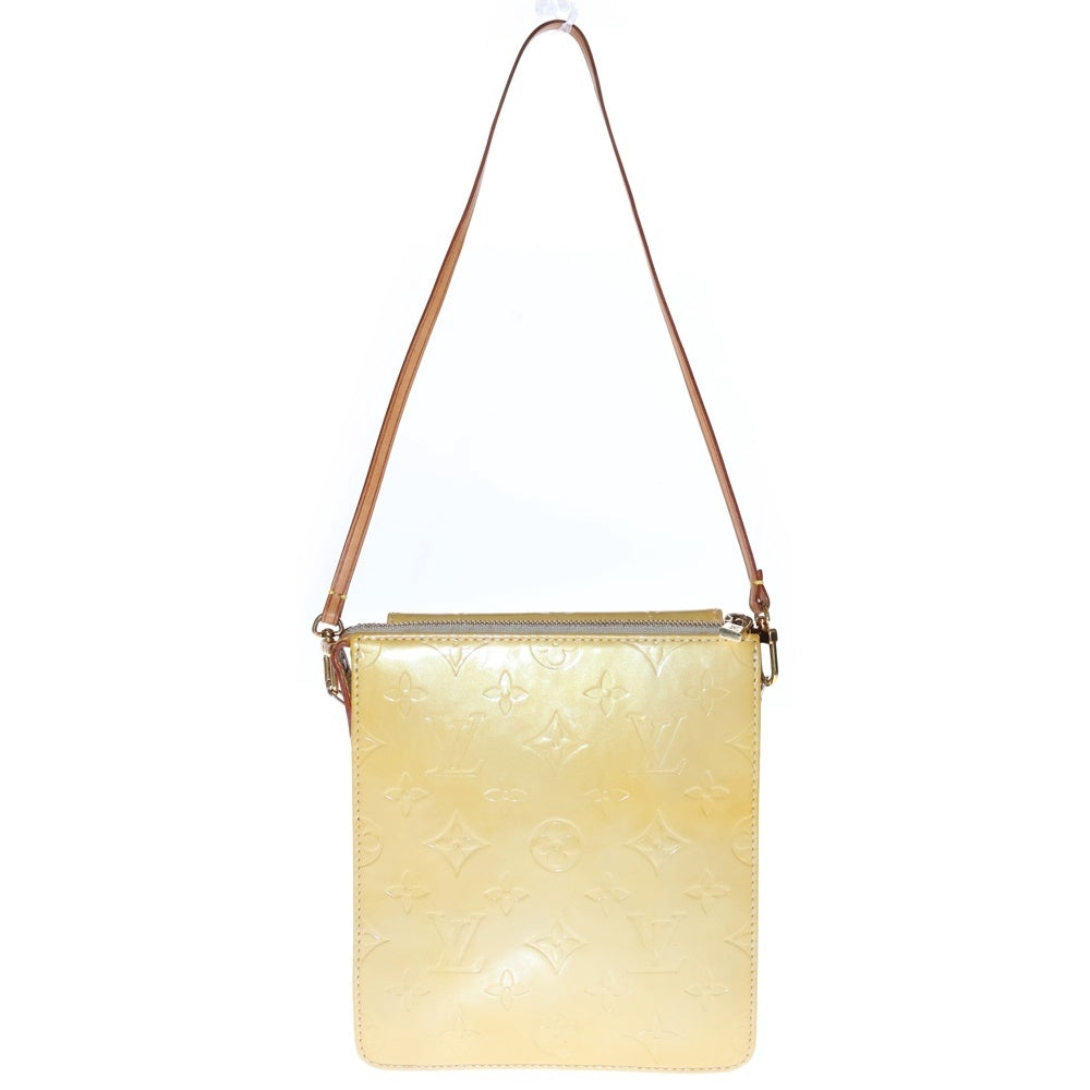 LOUIS VUITTON(ルイヴィトン) ヴェルニ モット グリ モノグラム ショルダーバッグ パテント イエロー M91136
