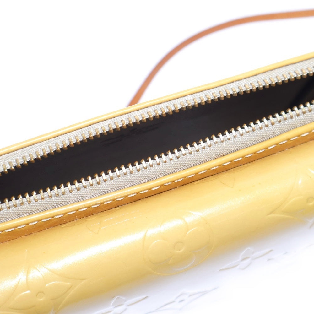 LOUIS VUITTON(ルイヴィトン) ヴェルニ モット グリ モノグラム ショルダーバッグ パテント イエロー M91136