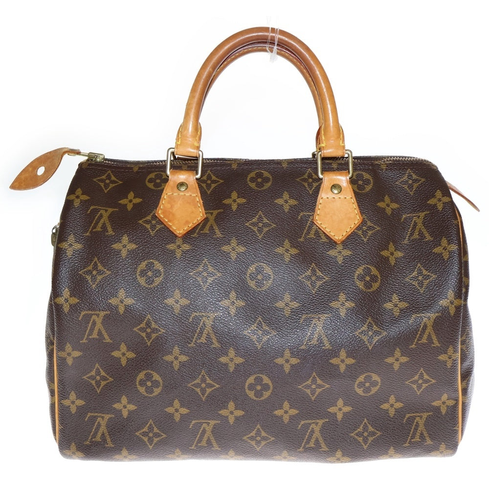 LOUIS VUITTON(ルイヴィトン) モノグラム スピーディ30 レザーハンドバッグ ブラウン SP1928