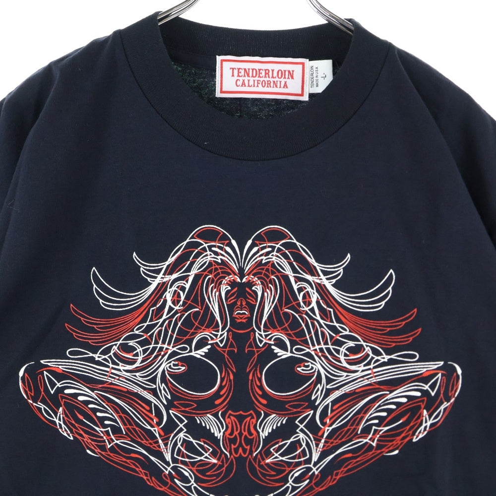 TENDERLOIN(テンダーロイン) 初期 DEAD STOCK FUCK his brains OUT! 両面プリント クルーネック 半袖 Tシャツ カットソー ブラック