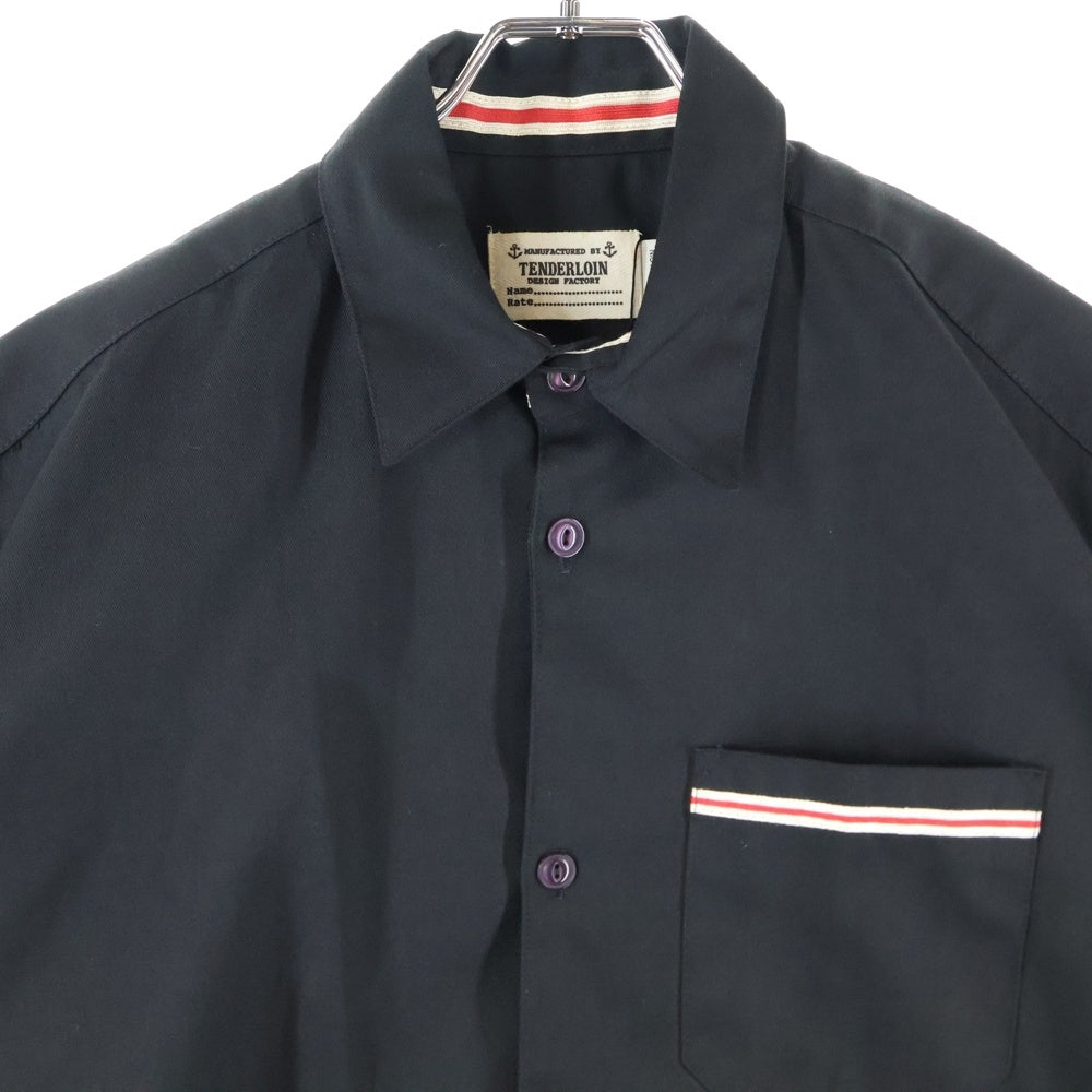 TENDERLOIN(テンダーロイン) 初期 DEAD STOCK マリンタグ ボーリング 半袖 シャツ ブラック