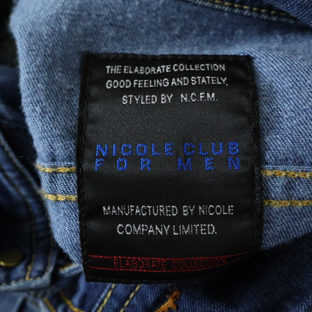 NICOLE CLUB FOR MEN(ニコルクラブフォーメン) デニムジャケット インディゴ 6164-8006