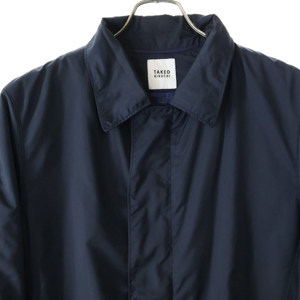 TAKEO KIKUCHI(タケオキクチ) ライニング ナイロン ロング コート ネイビー AH507-95404