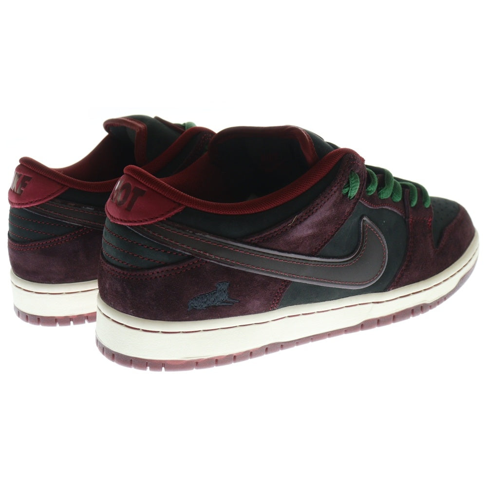 NIKE(ナイキ) ×RIOT SKATESHOP DUNK LOW PRO QS ライオット スケートショップ ダンク ローカットスニーカー ブラック/バーガンディ US9.5/27.5cm FZ1289-200