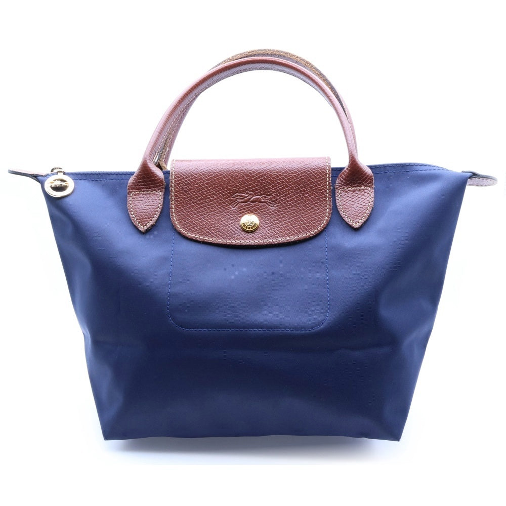 LONGCHAMP(ロンシャン) ル プリアージュ ナイロン レザー ハンドバック ネイビー