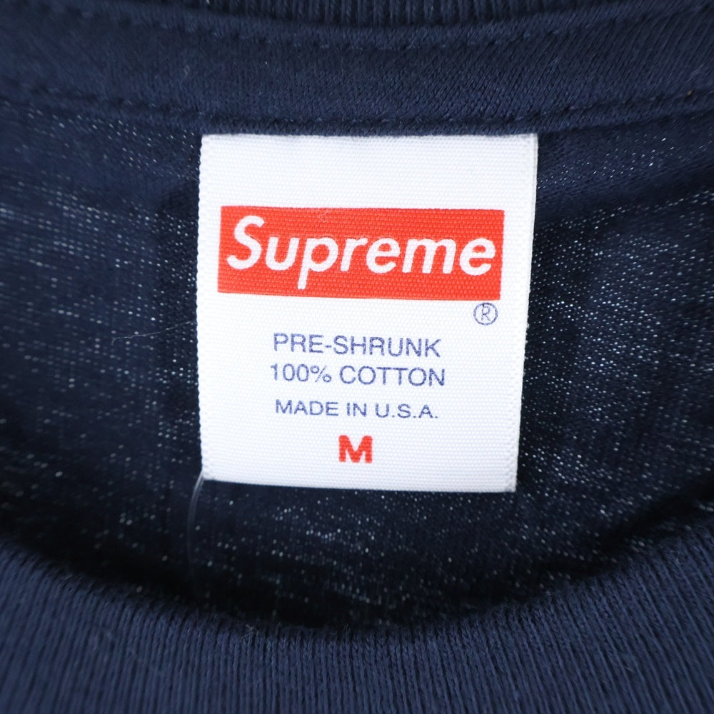 SUPREME(シュプリーム) 19AW Bandana Box Logo Tee バンダナ ボックスロゴ プリント クルーネック 半袖Tシャツ カットソー ネイビー