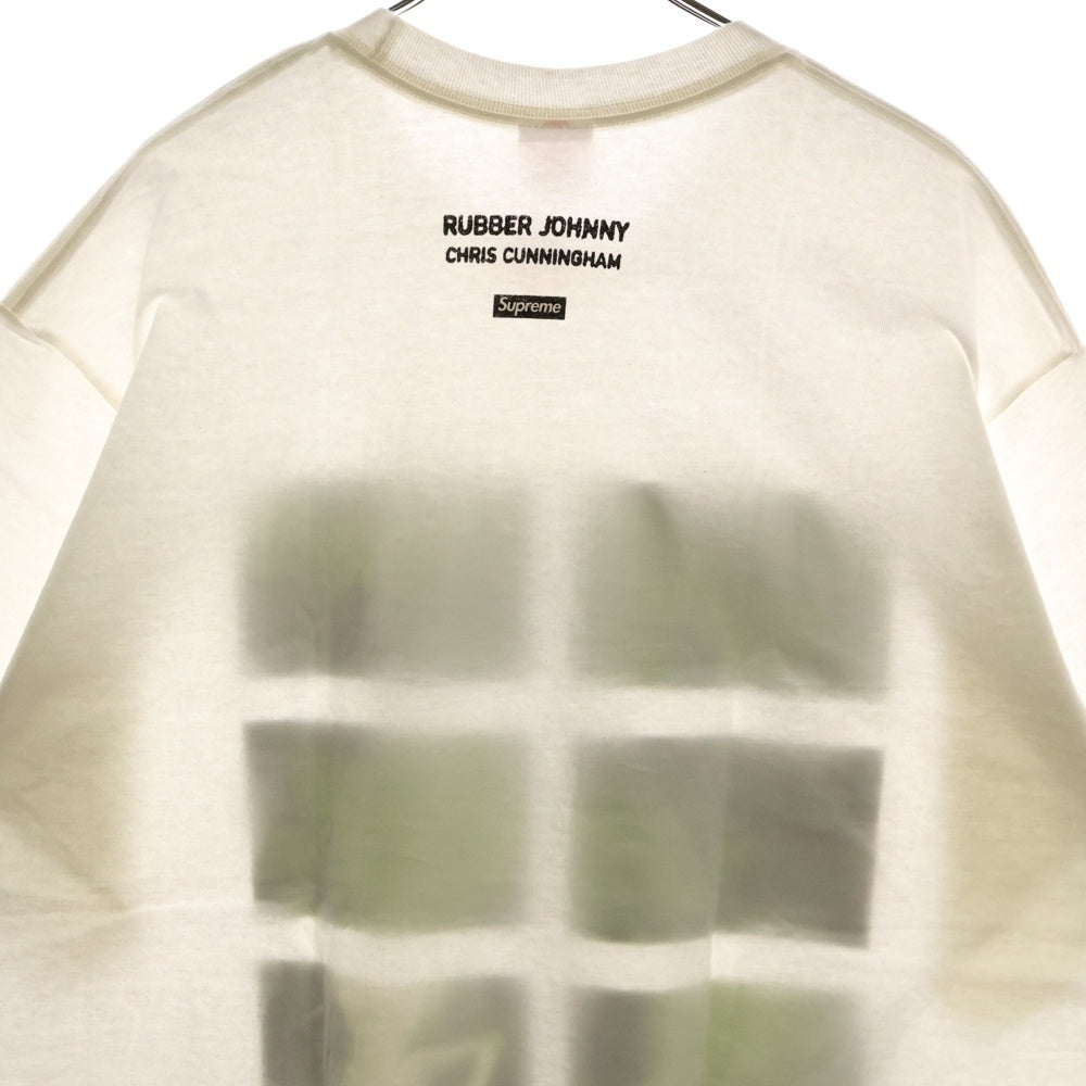 SUPREME(シュプリーム) 18AW Chris Cunningham Rubber Johnny Tee クリス・カニンガム ラバージョニー フロントプリント クルーネック 半袖Tシャツ カットソー ホワイト