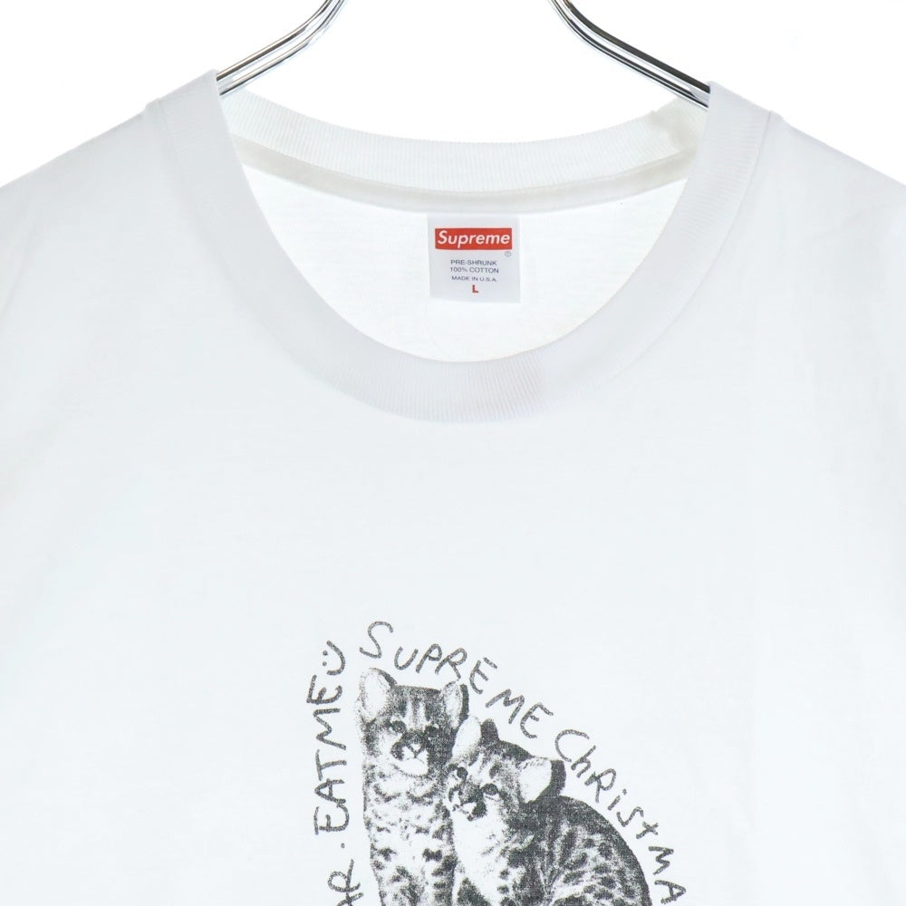 SUPREME(シュプリーム) 19AW Eat Me Tee イート ミー プリント クルーネック 半袖Tシャツ カットソー ホワイト