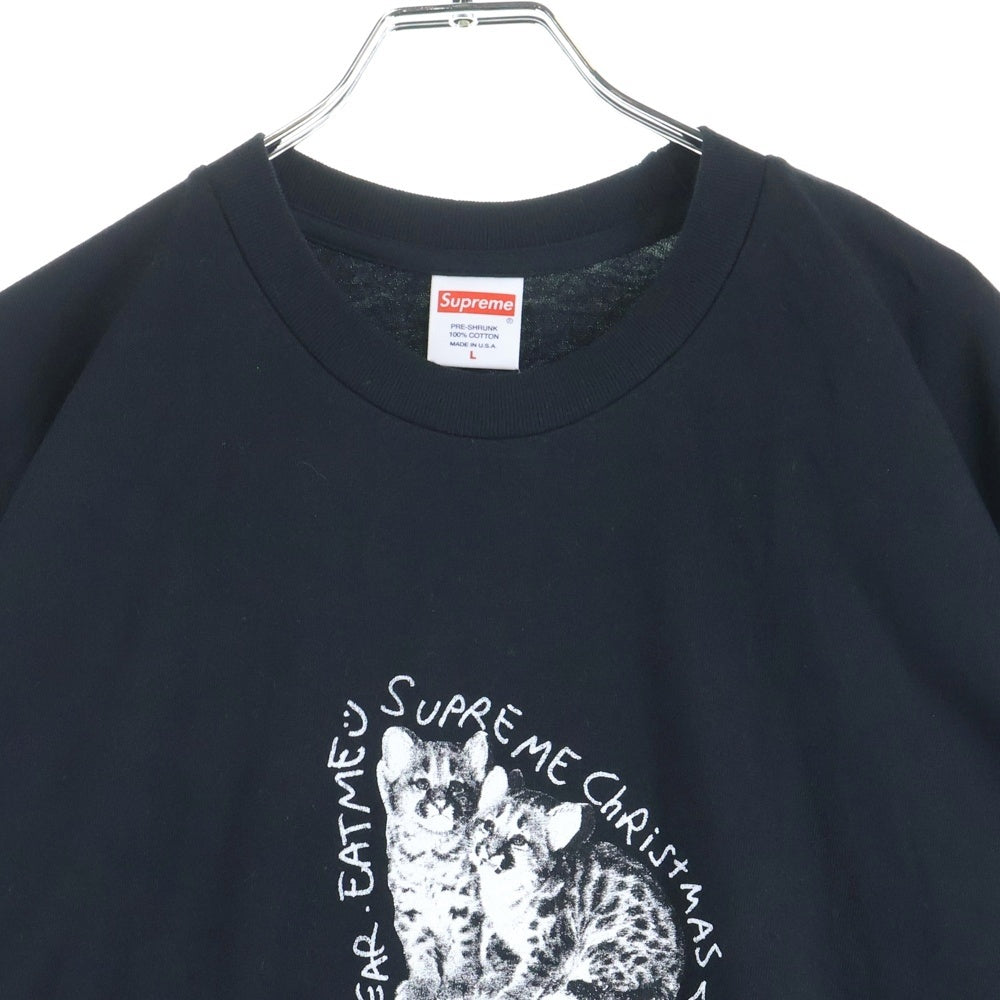 SUPREME(シュプリーム) 19AW Eat Me Tee イート ミー プリント クルーネック 半袖Tシャツ カットソー ブラック