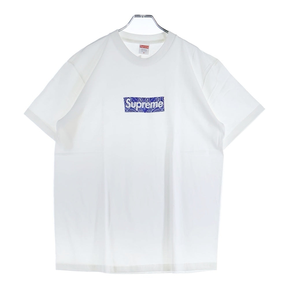 SUPREME(シュプリーム) 19AW Bandana Box Logo Tee バンダナ ボックスロゴ プリント クルーネック 半袖Tシャツ カットソー ホワイト