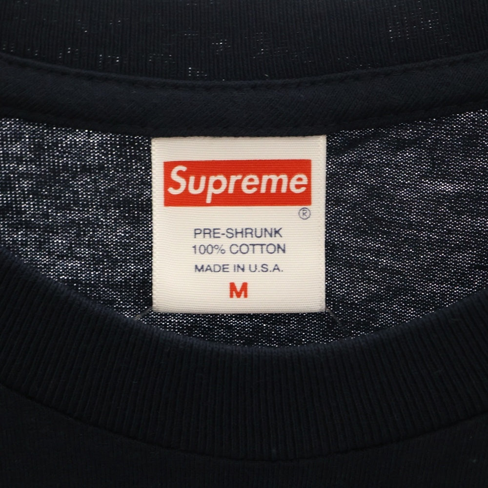 SUPREME(シュプリーム) 19AW Bandana Box Logo Tee バンダナ ボックスロゴ プリント クルーネック 半袖Tシャツ カットソー ネイビー