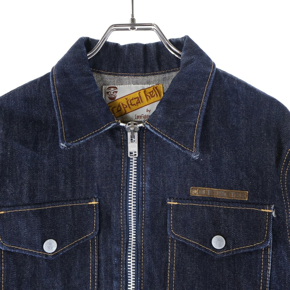 CORE FIGHTER(コアファイター) ジップアップ デニムジャケット インディゴ