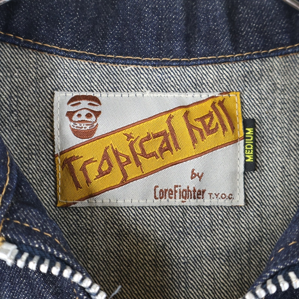 CORE FIGHTER(コアファイター) ジップアップ デニムジャケット インディゴ