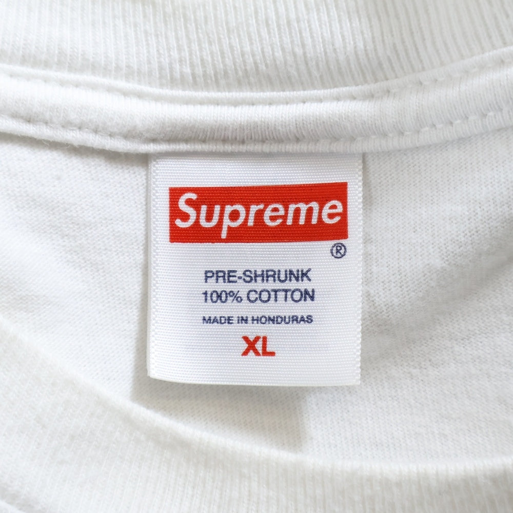 SUPREME(シュプリーム) 24AW Tera Patrick Collegiate Tee テラ パトリック ロゴプリント クルーネック 半袖Tシャツ カットソー ホワイト