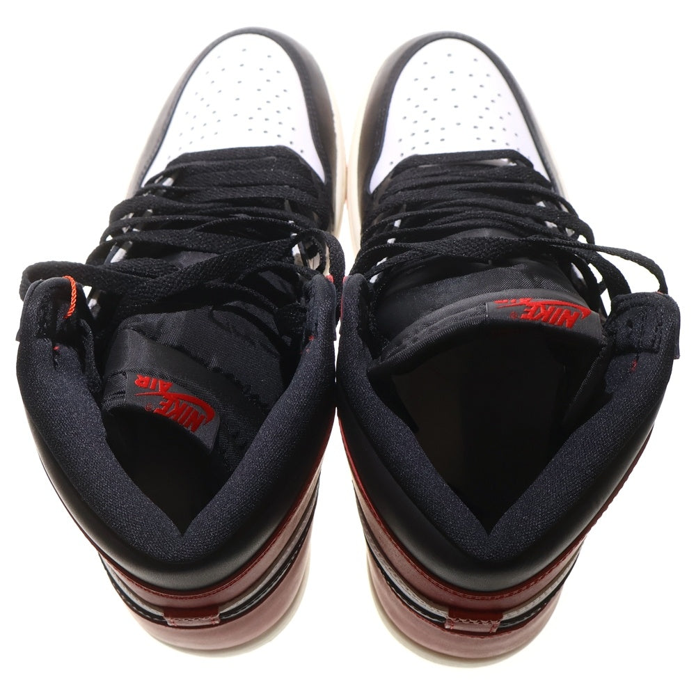 NIKE(ナイキ) AIR JORDAN 1 RETRO HIGH OG エアジョーダン1 ブラックトゥ リイマジンド ハイカットスニーカー ブラック/レッド US10/28cm DZ5485-106