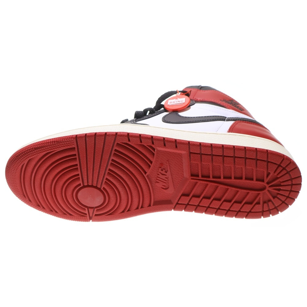 NIKE(ナイキ) AIR JORDAN 1 RETRO HIGH OG エアジョーダン1 ブラックトゥ リイマジンド ハイカットスニーカー ブラック/レッド US10/28cm DZ5485-106