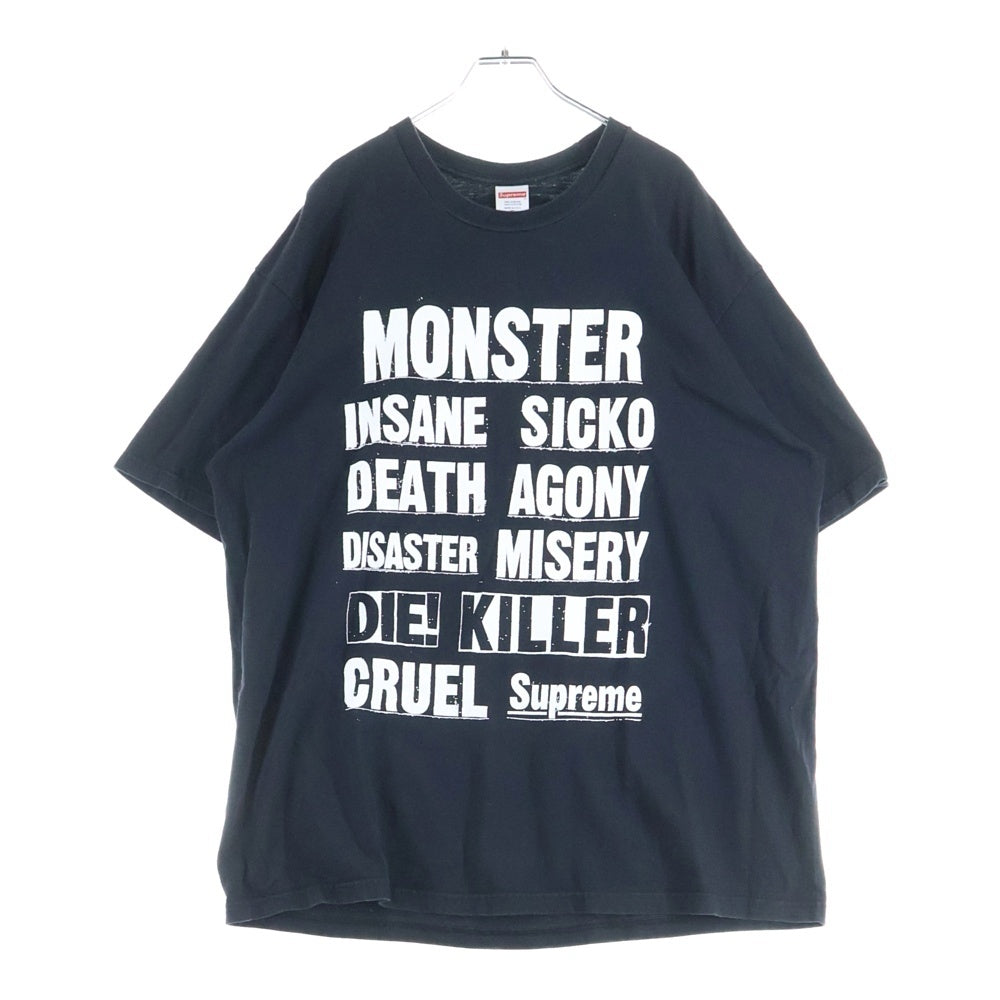 SUPREME(シュプリーム) 21AW Monster Tee モンスター フロントプリント 半袖Tシャツ カットソー ブラック