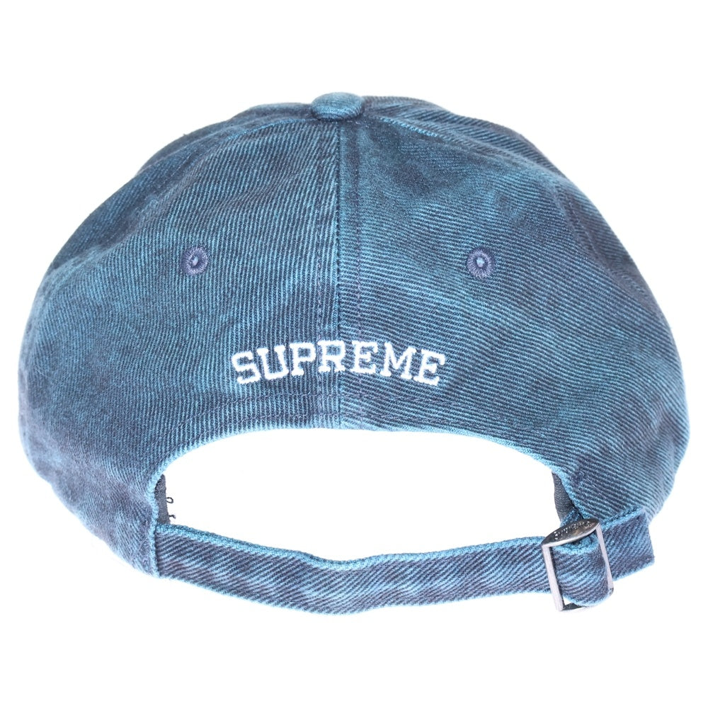 SUPREME(シュプリーム) 22SS Washed Twill 6-Panel Cap ウォッシュド ツイル 6パネルキャップ ブルー
