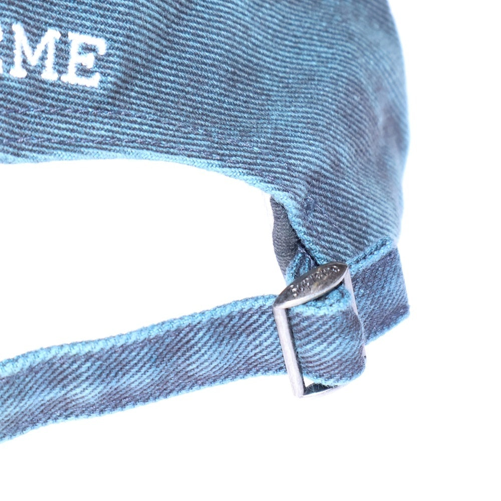 SUPREME(シュプリーム) 22SS Washed Twill 6-Panel Cap ウォッシュド ツイル 6パネルキャップ ブルー