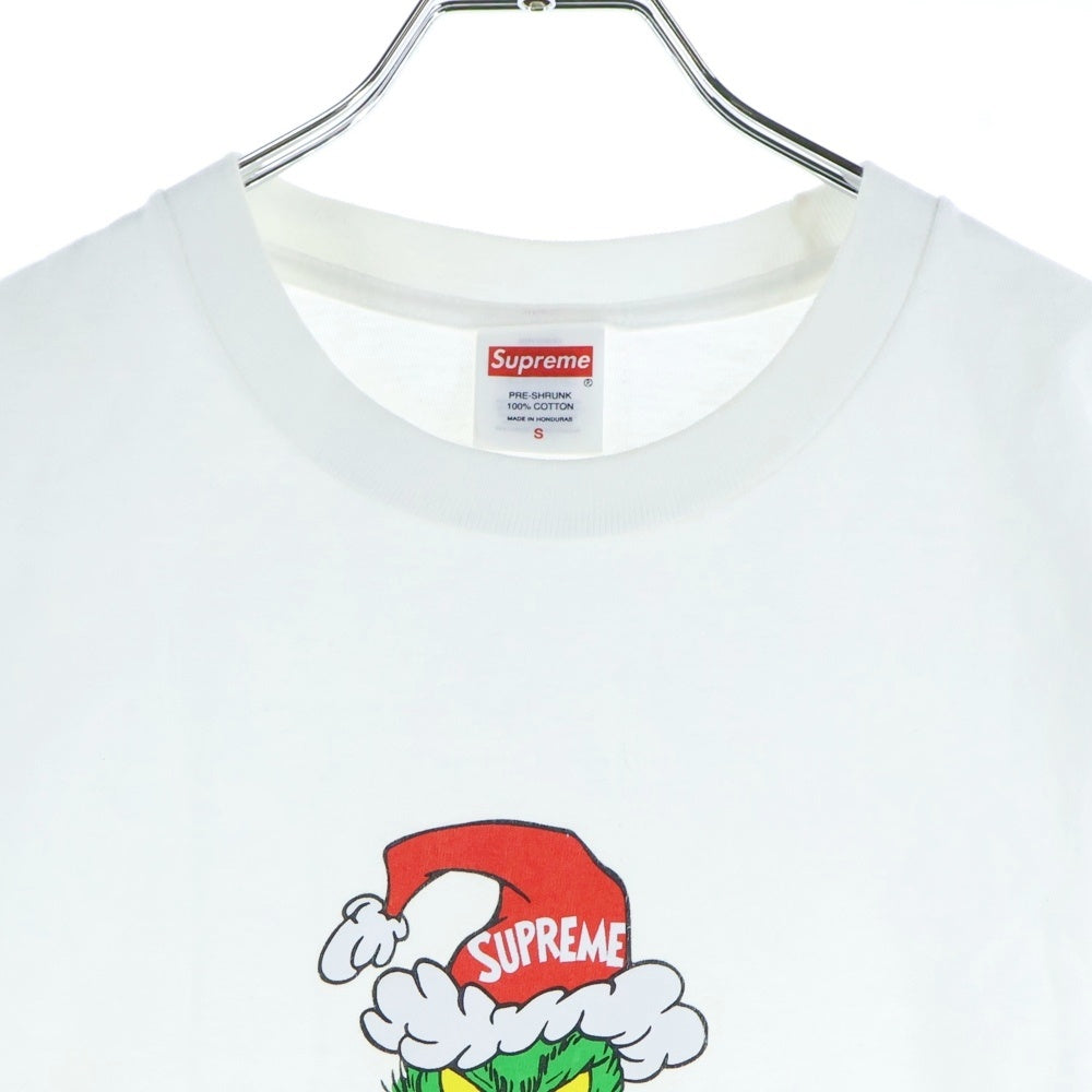 SUPREME(シュプリーム) 24AW Grinch Tee グリンチ フロントプリント クルーネック 半袖Tシャツ カットソー ホワイト