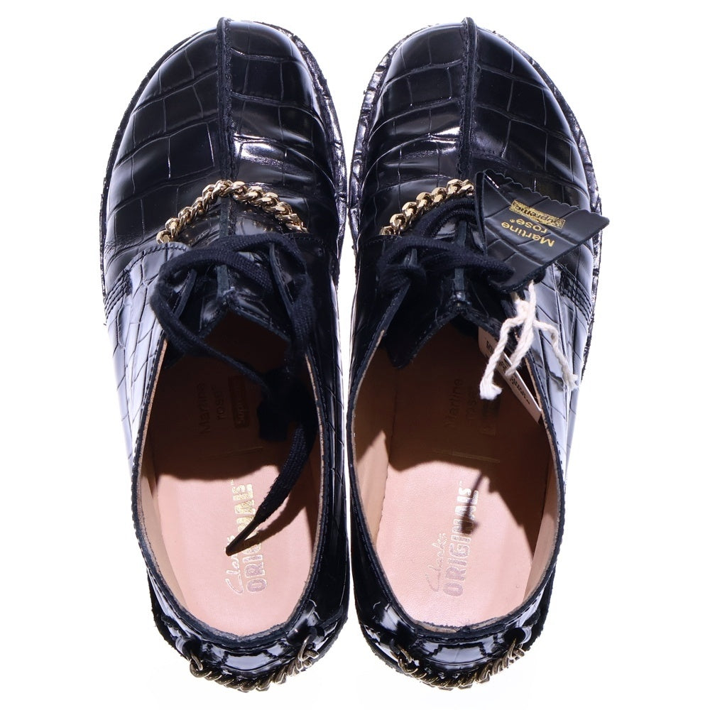 SUPREME(シュプリーム) 24AW ×Martine Rose ×Clarks Desert Trek マーティンローズ クラークス デザート トレック レザー シューズ ブラック US8/26cm