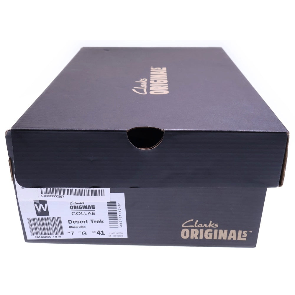 SUPREME(シュプリーム) 24AW ×Martine Rose ×Clarks Desert Trek マーティンローズ クラークス デザート トレック レザー シューズ ブラック US8/26cm
