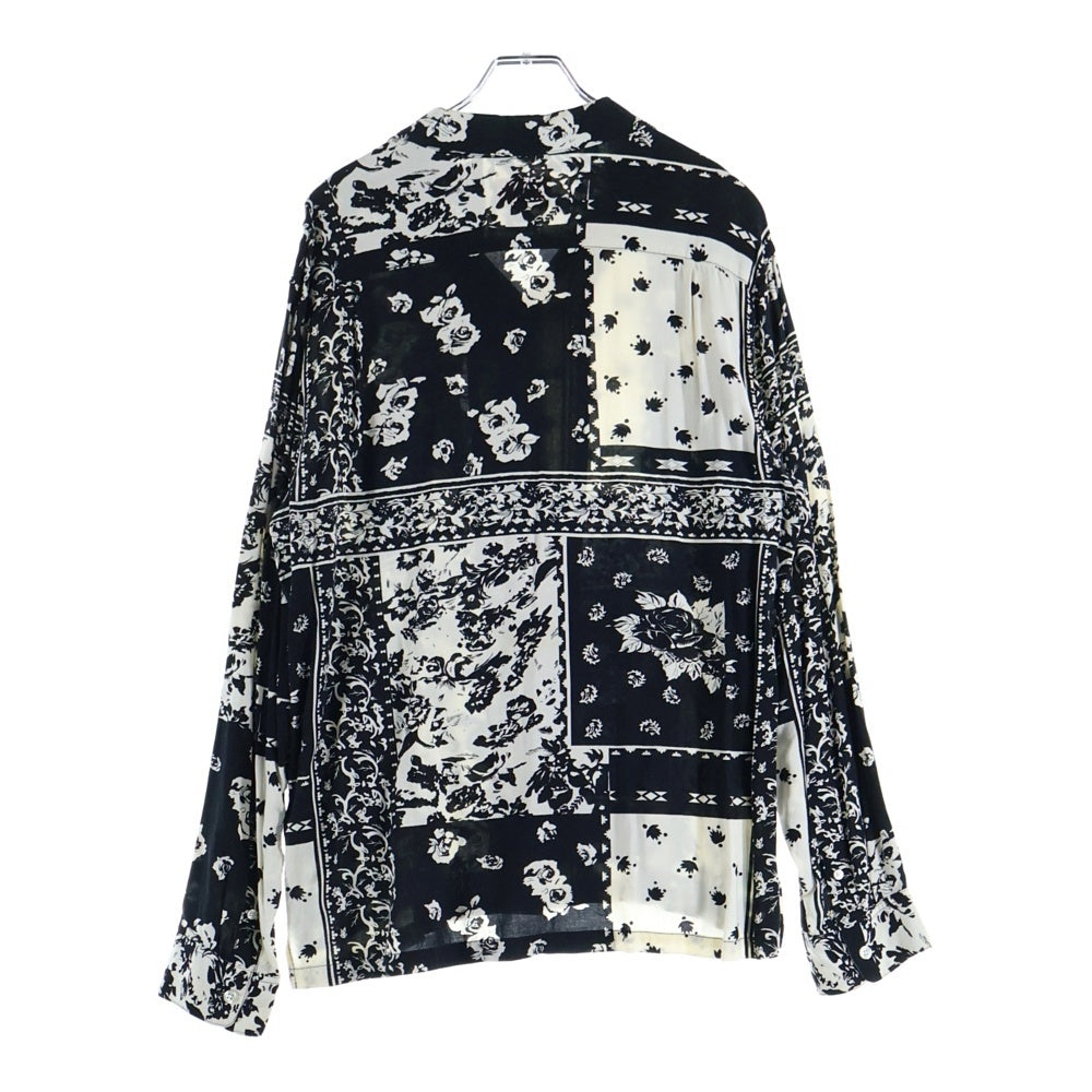 SUPREME(シュプリーム) 16SS Paisley Rayon Shirt ペイズリー 総柄 レーヨン オープンカラー 長袖シャツ ブラック