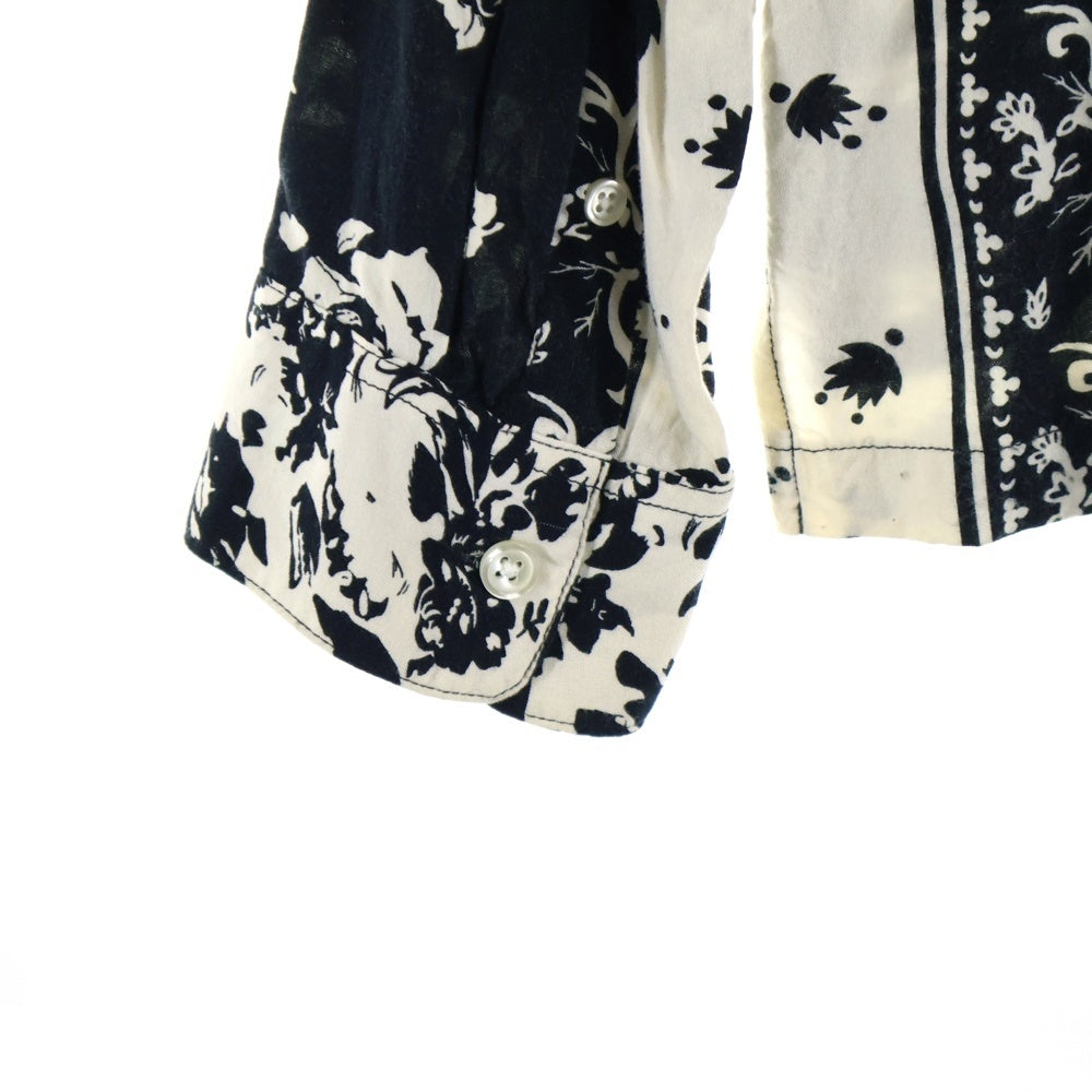 SUPREME(シュプリーム) 16SS Paisley Rayon Shirt ペイズリー 総柄 レーヨン オープンカラー 長袖シャツ ブラック