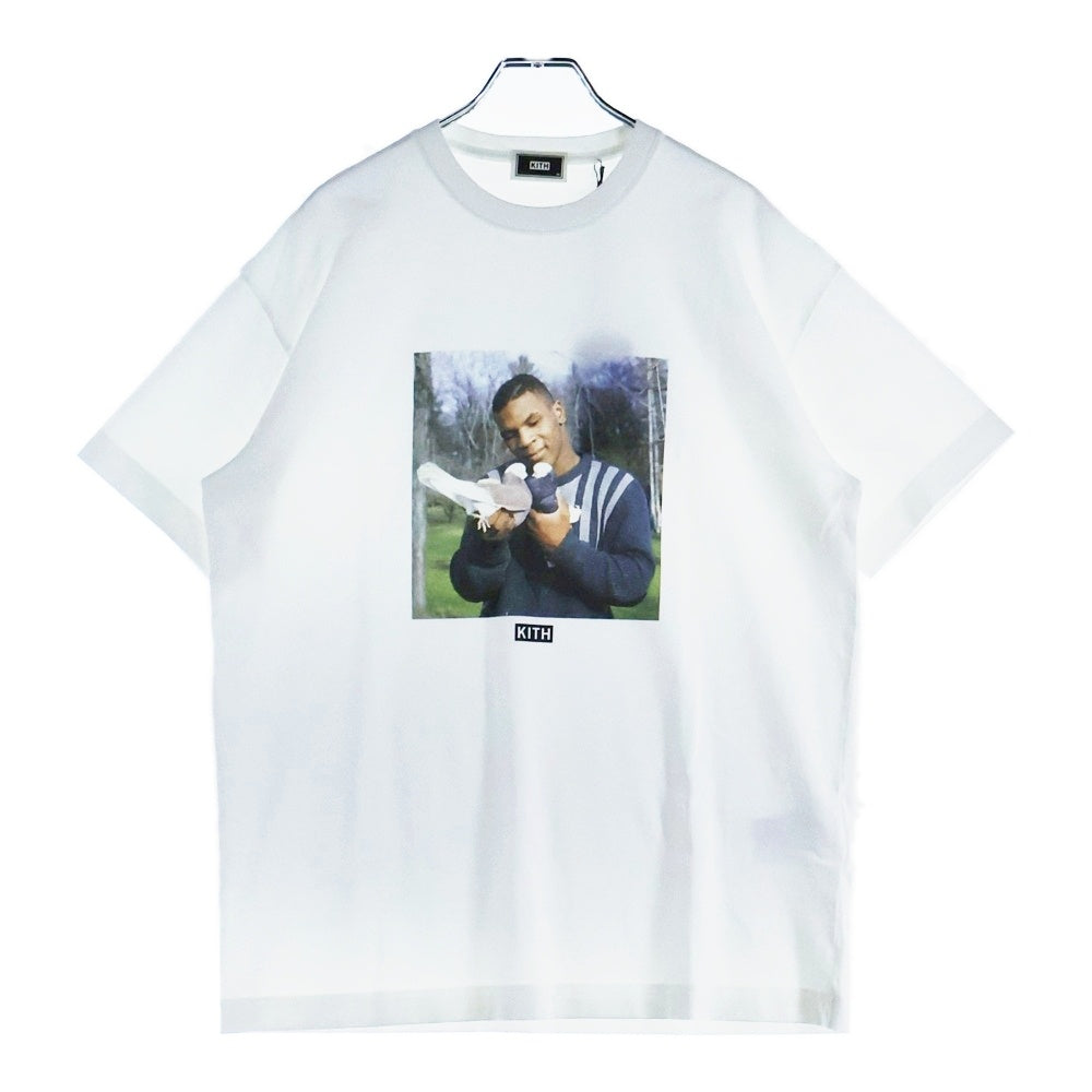 KITH(キス) 24AW Mike Tyson Vintage Tee マイクタイソン フォトプリント 半袖Tシャツ カットソー ホワイト KHM033157-101