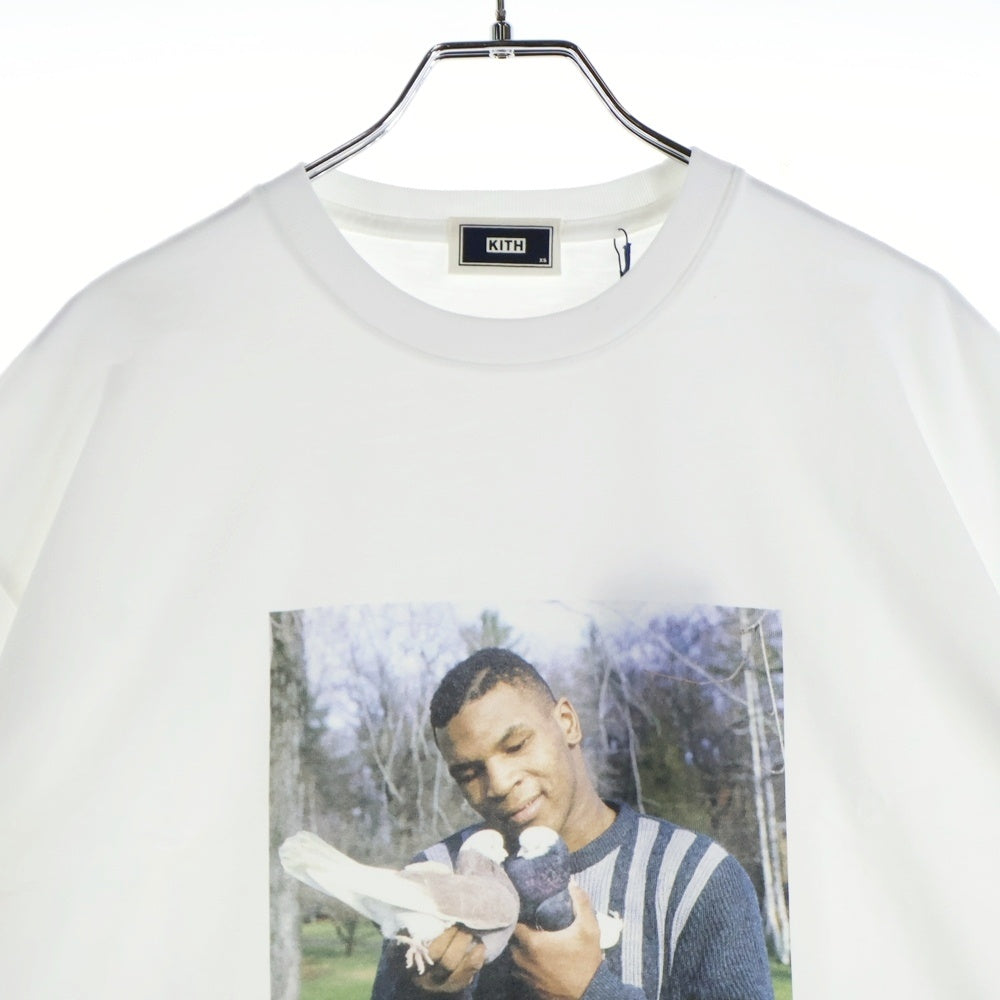 KITH(キス) 24AW Mike Tyson Vintage Tee マイクタイソン フォトプリント 半袖Tシャツ カットソー ホワイト KHM033157-101