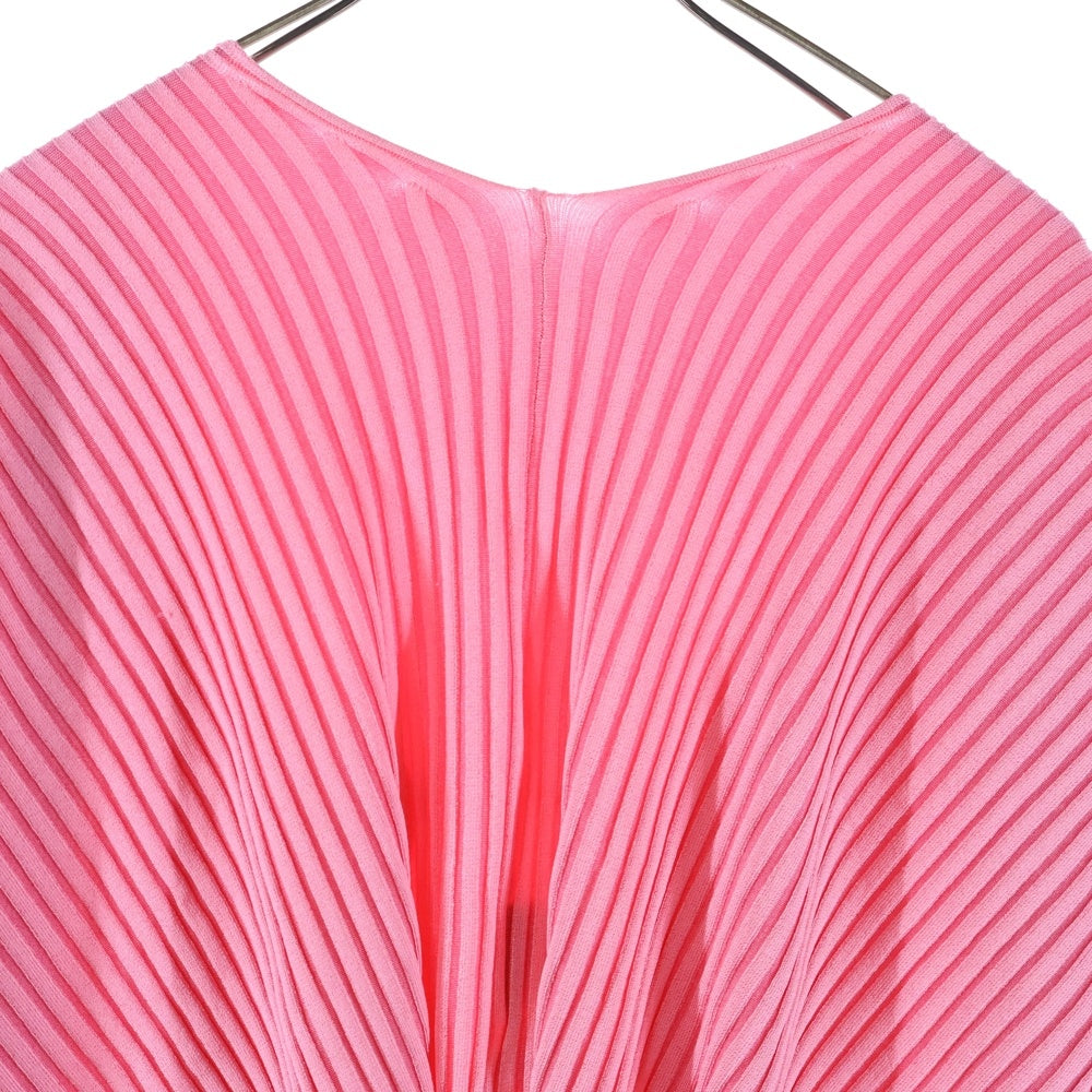 JACQUEMUS(ジャックムス) La maille Pralu longue ロゴチャーム リブニット ショート カーディガン ピンク 223KN500 2190 レディース