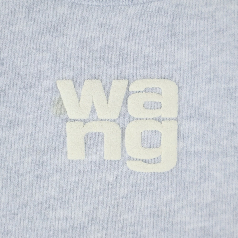 ALEXANDER WANG(アレキサンダーワン) ロゴプリント クルーネックスウェットトレーナー グレー