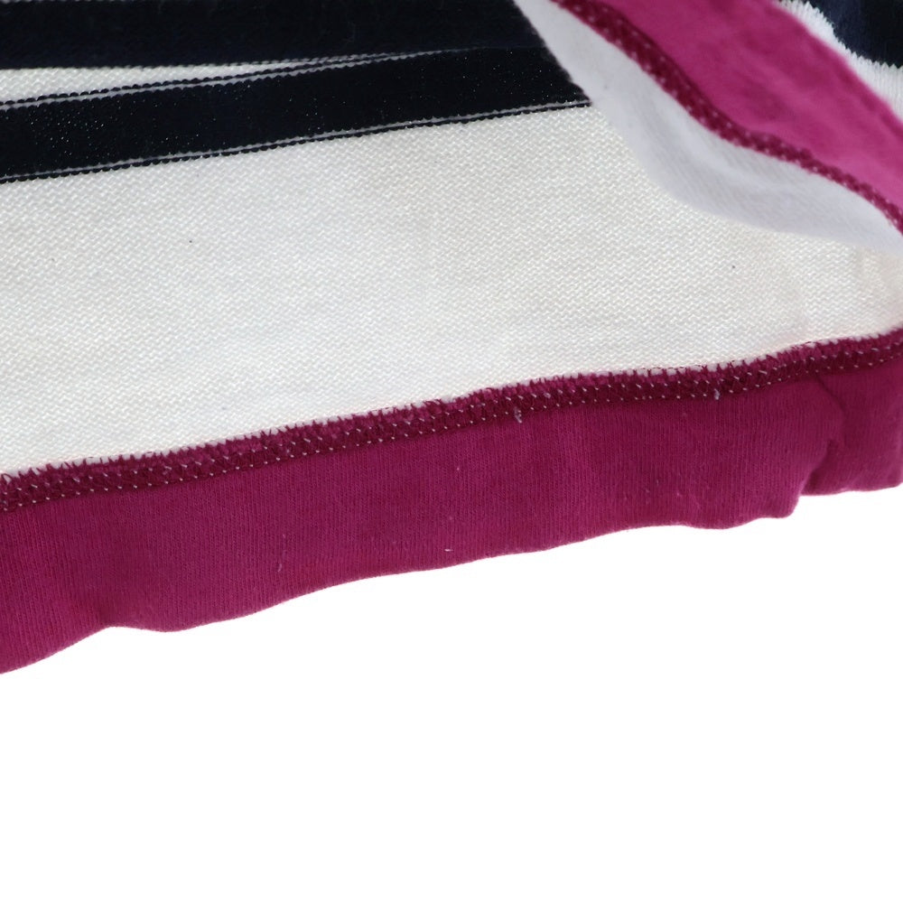 BURBERRY BLACK LABEL(バーバリー ブラックレーベル) ボーダー クルーネック 長袖 カットソー Tシャツ ネイビー/ホワイト