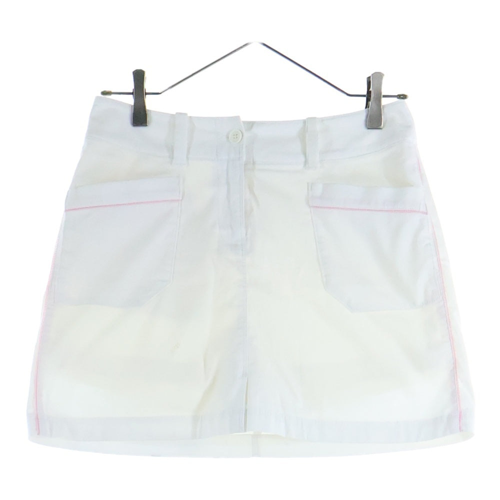 NIKE(ナイキ) ロゴ刺繍 ゴルフ ミニ スカート ホワイト 369214-100 レディース