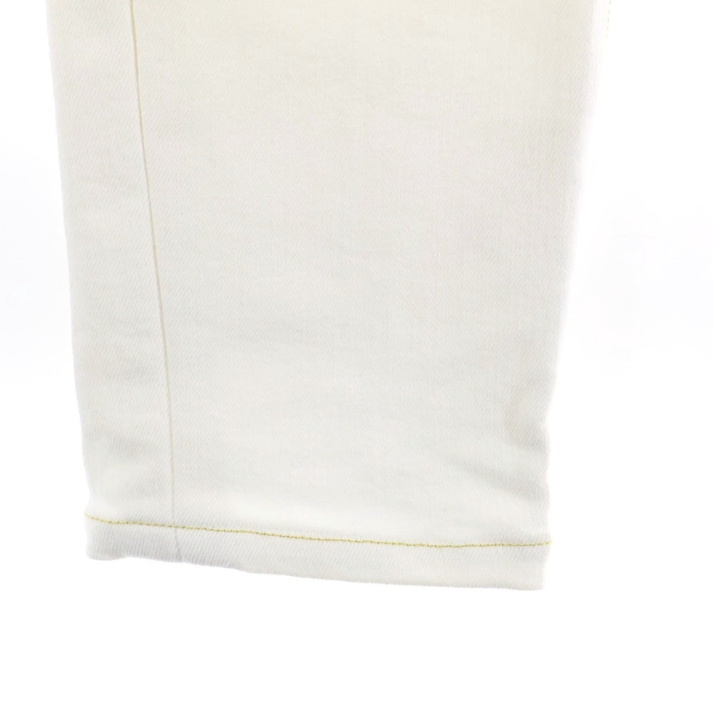 YANUK(ヤヌーク) ストレートデニムパンツ ホワイト WWH22096 レディース