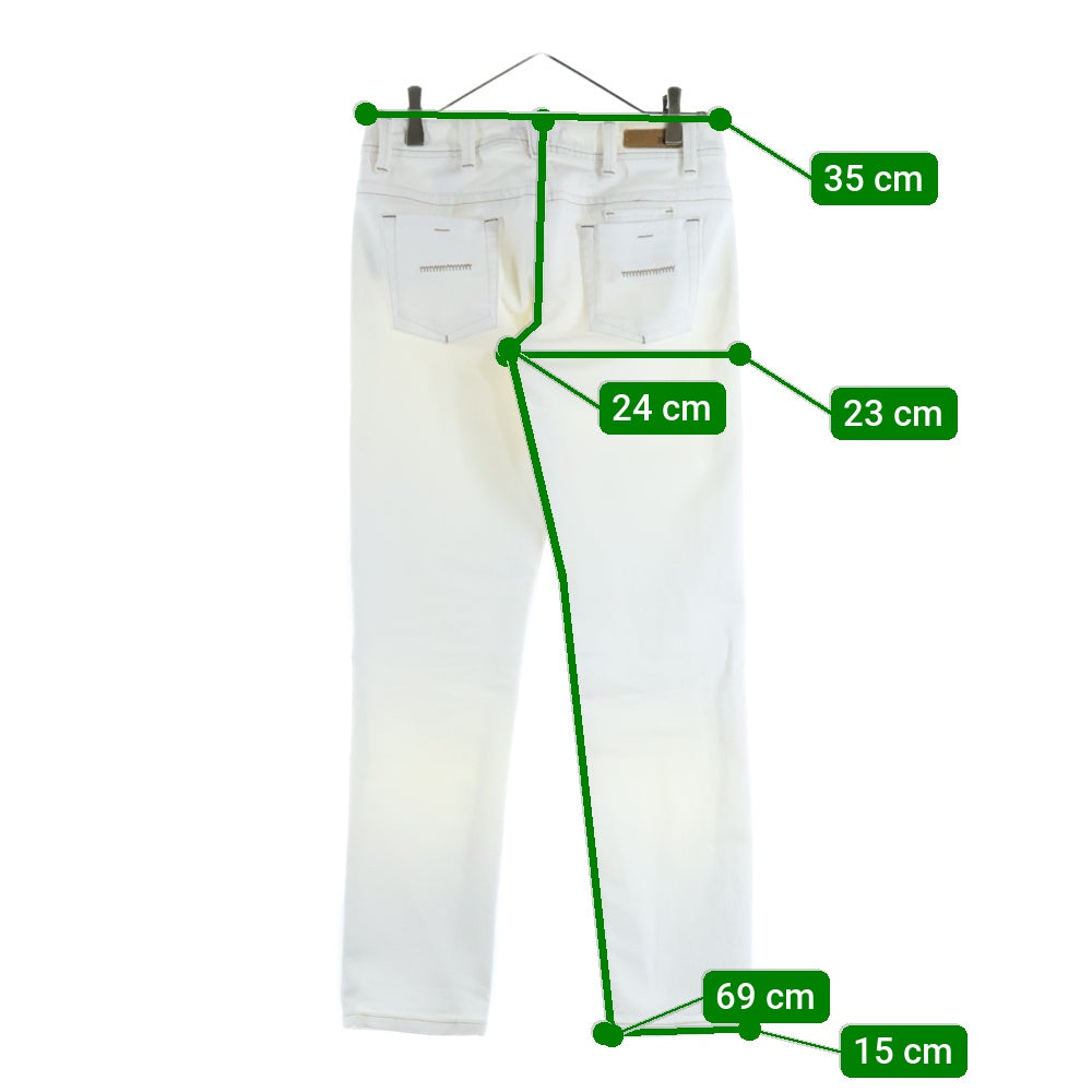 YANUK(ヤヌーク) ストレートデニムパンツ ホワイト WWH22096 レディース