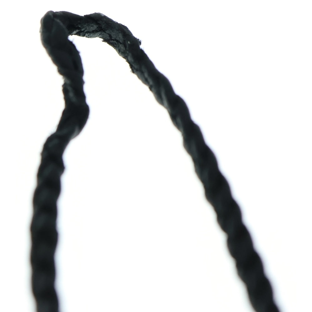 CHROME HEARTS(クロムハーツ) LEATHER BRAID スクロールレザーブレード ネックレス ブラック/シルバー