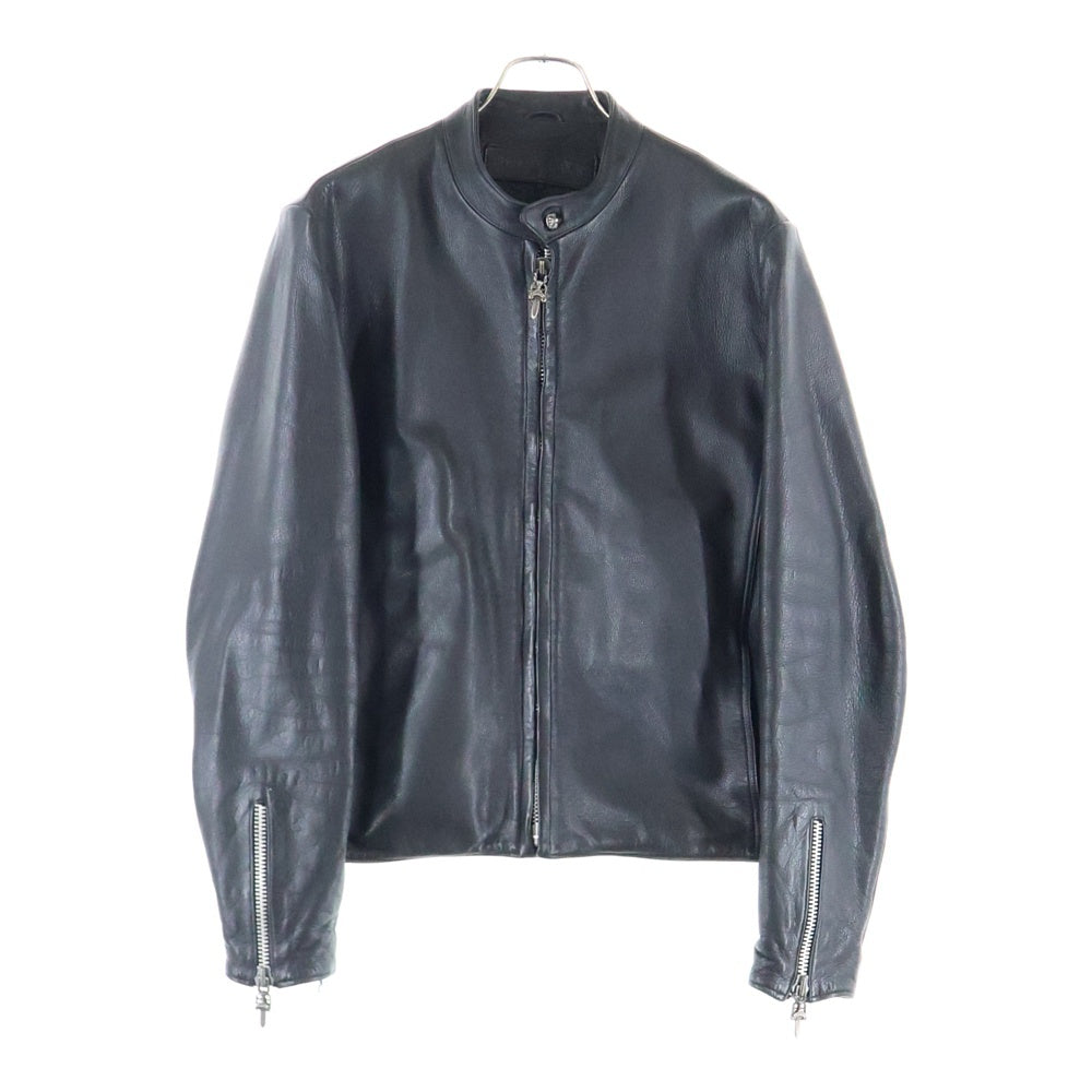 CHROME HEARTS(クロムハーツ) RACING2 レーシング2 ダガージップシングルライダースレザージャケット ブラック