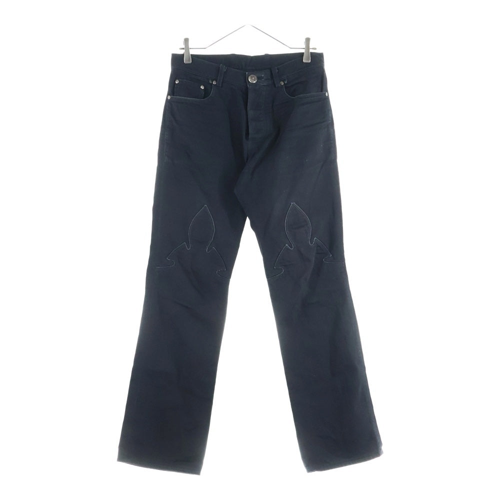 CHROME HEARTS(クロムハーツ) FLEURKNEE DNM PANTS フレアニーデニムパンツ ブラック