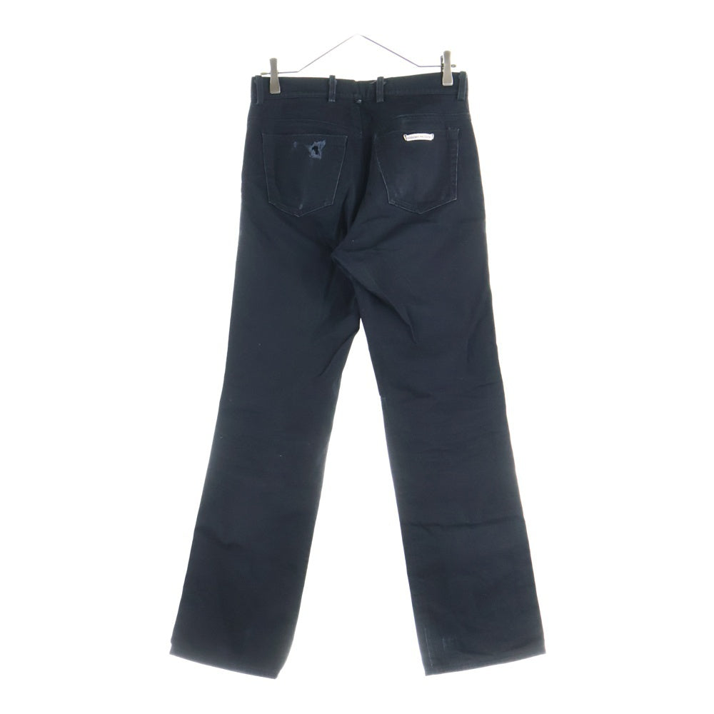 CHROME HEARTS(クロムハーツ) FLEURKNEE DNM PANTS フレアニーデニムパンツ ブラック