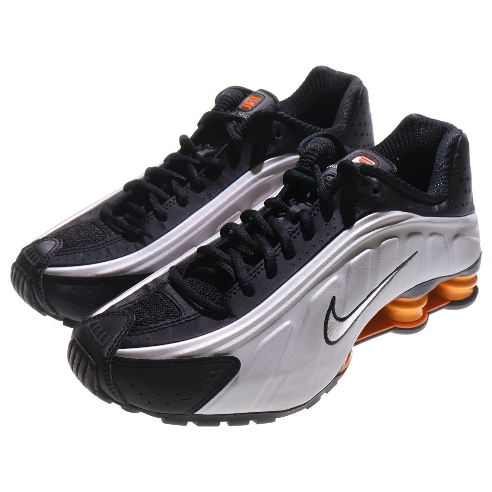 NIKE(ナイキ) SHOX R4 Black/Bright Mandarin ショックス ローカットスニーカー シューズ シルバー/ブラック US8.5/26.5cm HQ1988-003
