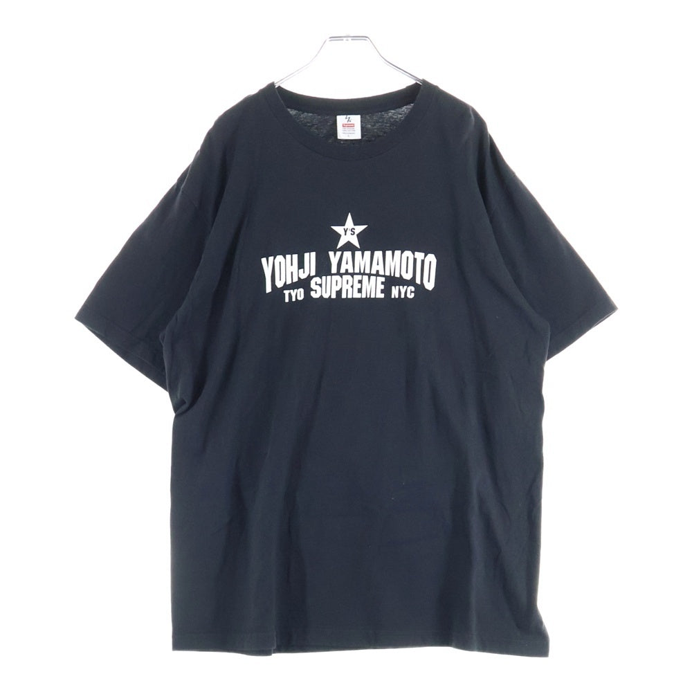SUPREME(シュプリーム) 25AW ×Y's by Yohji Yamamoto Star Tee ワイズ ヨウジヤマモト スター フロントプリント 半袖Tシャツ カットソー ブラック