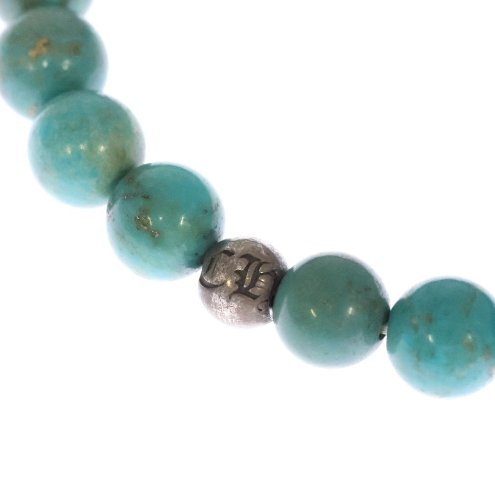 CHROME HEARTS(クロムハーツ) 8mm BEAD ビーズ ブレスレット シルバー/ターコイズ