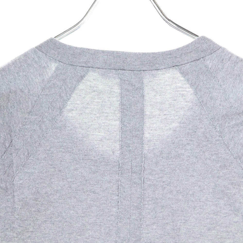 DOLCE & GABBANA(ドルチェアンドガッバーナ) RUGBY TEE フロントロゴパッチ クルーネック 半袖Tシャツ カットソー グレー