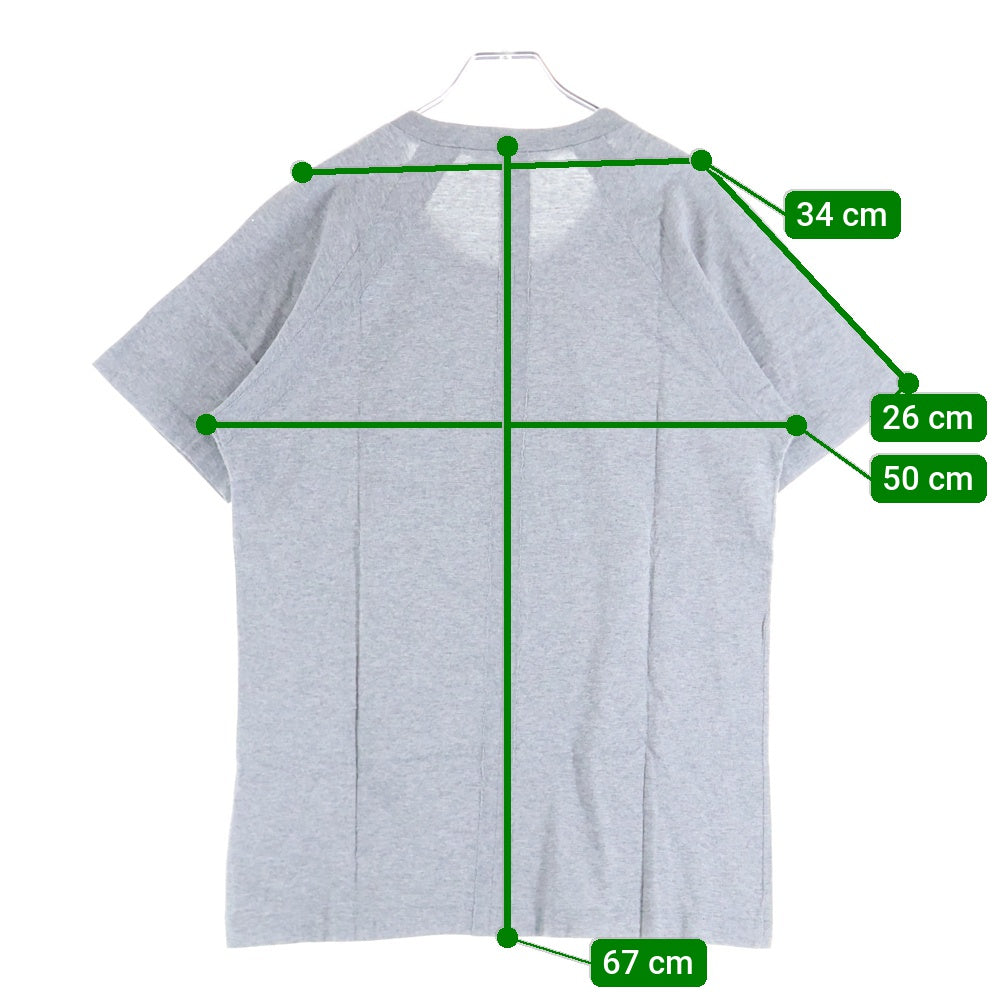 DOLCE & GABBANA(ドルチェアンドガッバーナ) RUGBY TEE フロントロゴパッチ クルーネック 半袖Tシャツ カットソー グレー