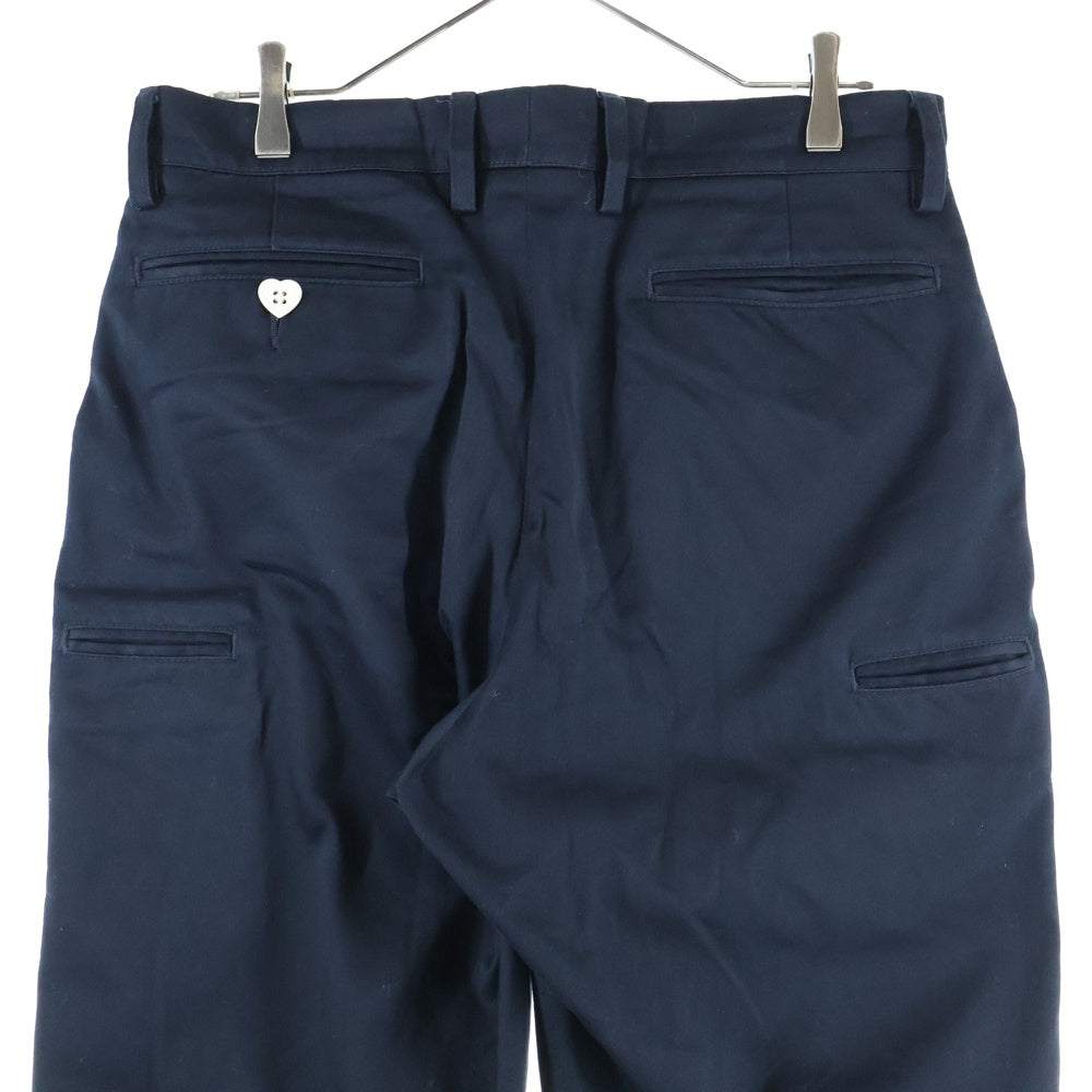 HUMAN MADE(ヒューマンメイド) CHINO PANTS ハートロゴ刺繍 ワーク チノパンツ ネイビー HM28PT013